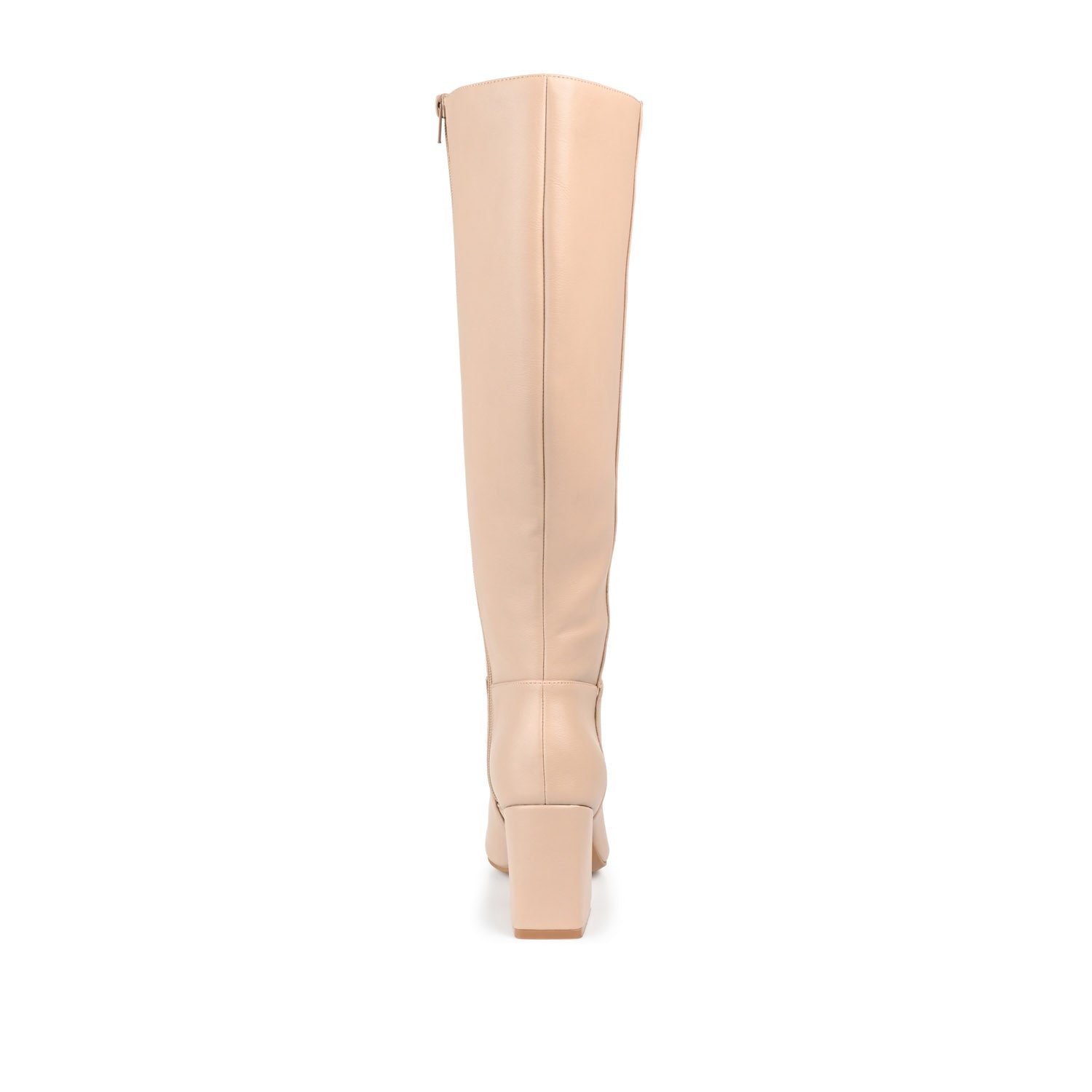 LANDREE KNEE-HIGH BOOTS IN WIDE CALF - Nude