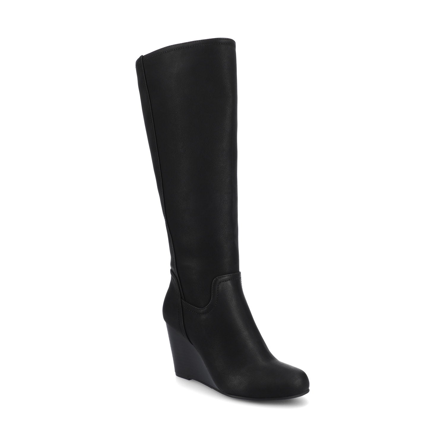 LANGLY KNEE-HIGH BOOTS IN WIDE CALF - Black