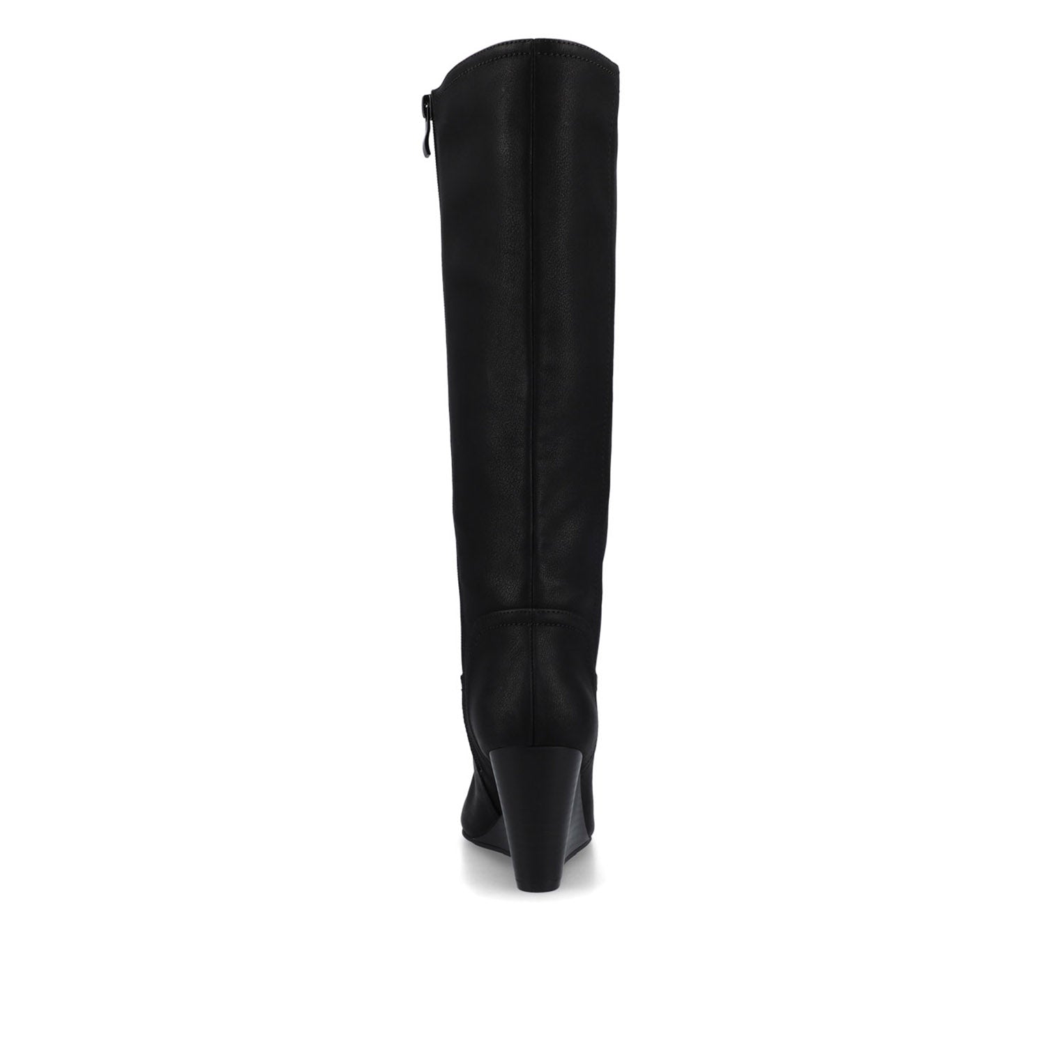 LANGLY KNEE-HIGH BOOTS IN VEGAN LEATHER - Black