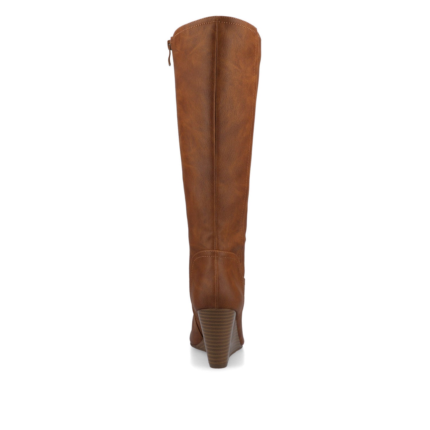 LANGLY KNEE-HIGH BOOTS IN VEGAN LEATHER - Brown