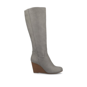 LANGLY KNEE-HIGH BOOTS IN WIDE CALF - Grey