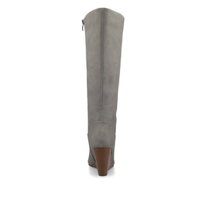 LANGLY KNEE-HIGH BOOTS IN VEGAN LEATHER - Grey