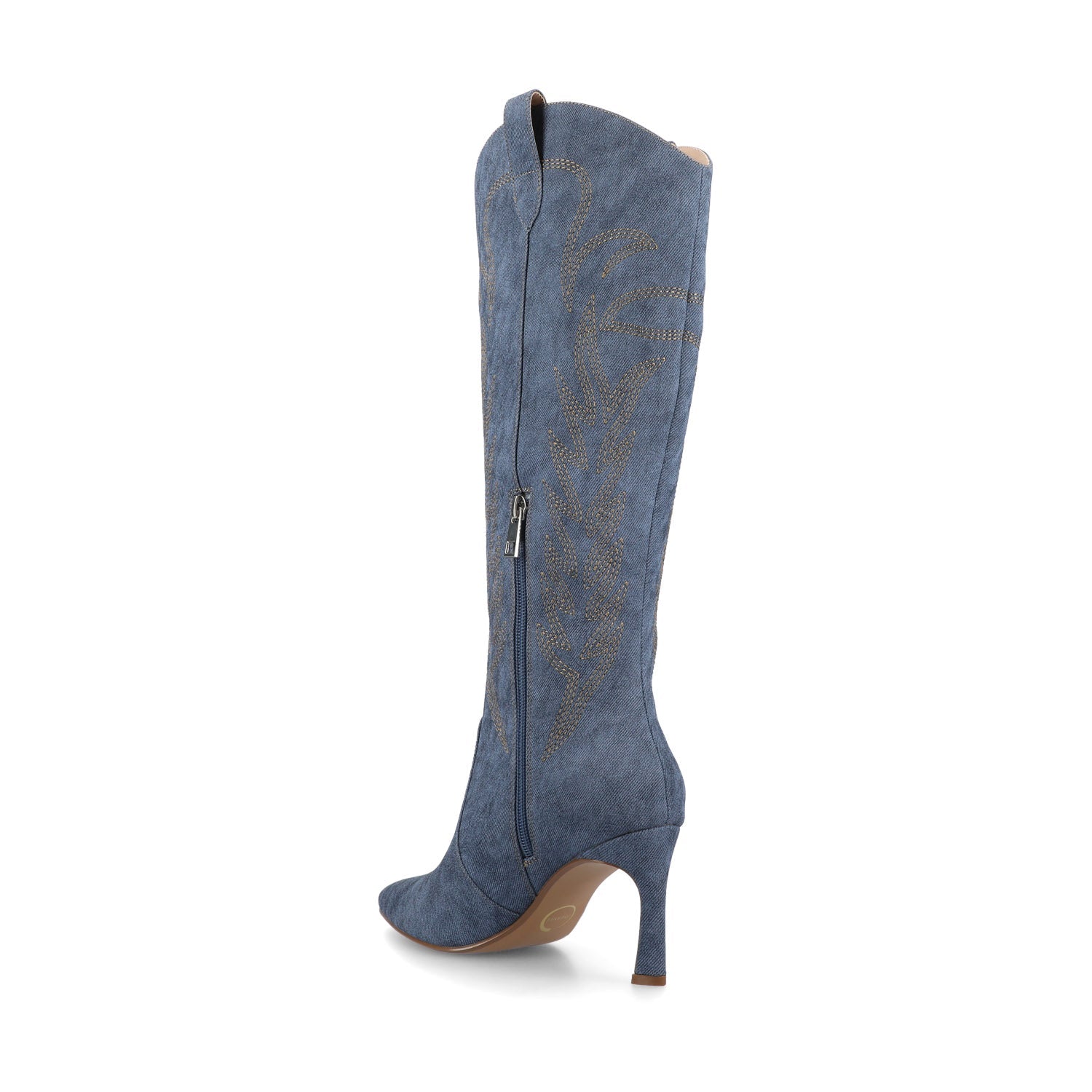 LARAMIE KNEE HIGH WESTERN BOOTS - Denim