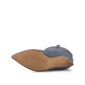 LARAMIE KNEE HIGH WESTERN BOOTS - Denim