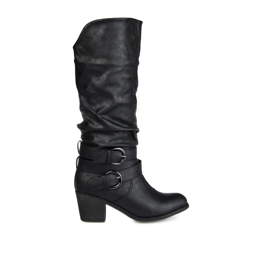 LATE KNEE-HIGH BOOTS IN FAUX LEATHER