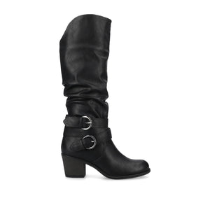LATE KNEE-HIGH WESTERN BOOTS IN VEGAN LEATHER
