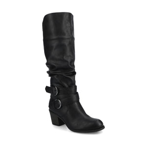LATE KNEE-HIGH WESTERN BOOTS IN VEGAN LEATHER