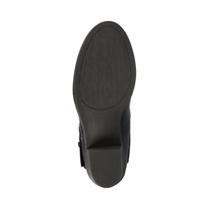 LATE BOOTS IN WIDE WIDTH (FOOTBED) - Black PU