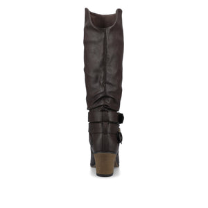 LATE KNEE-HIGH WESTERN BOOTS IN VEGAN LEATHER