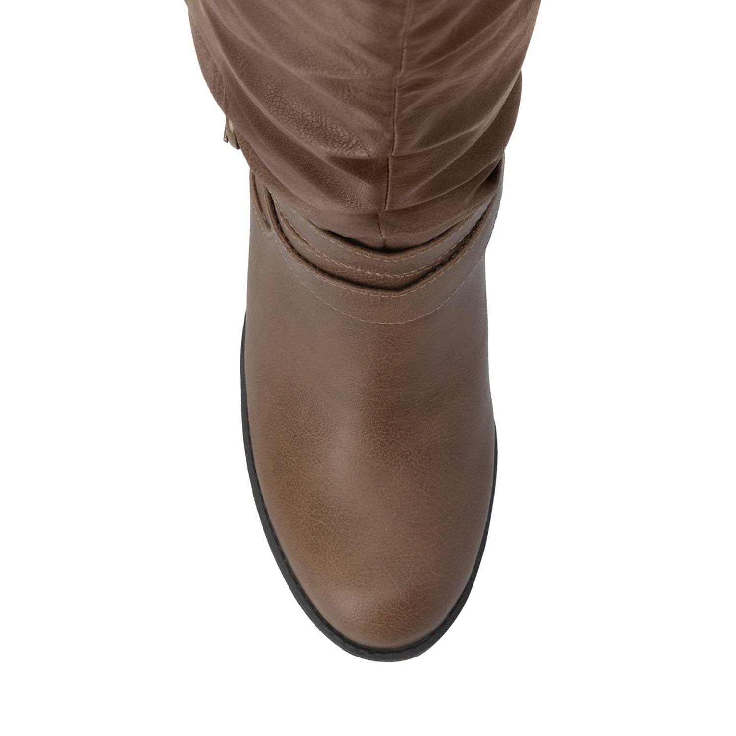 LATE BOOTS IN WIDE WIDTH (FOOTBED) - Taupe PU