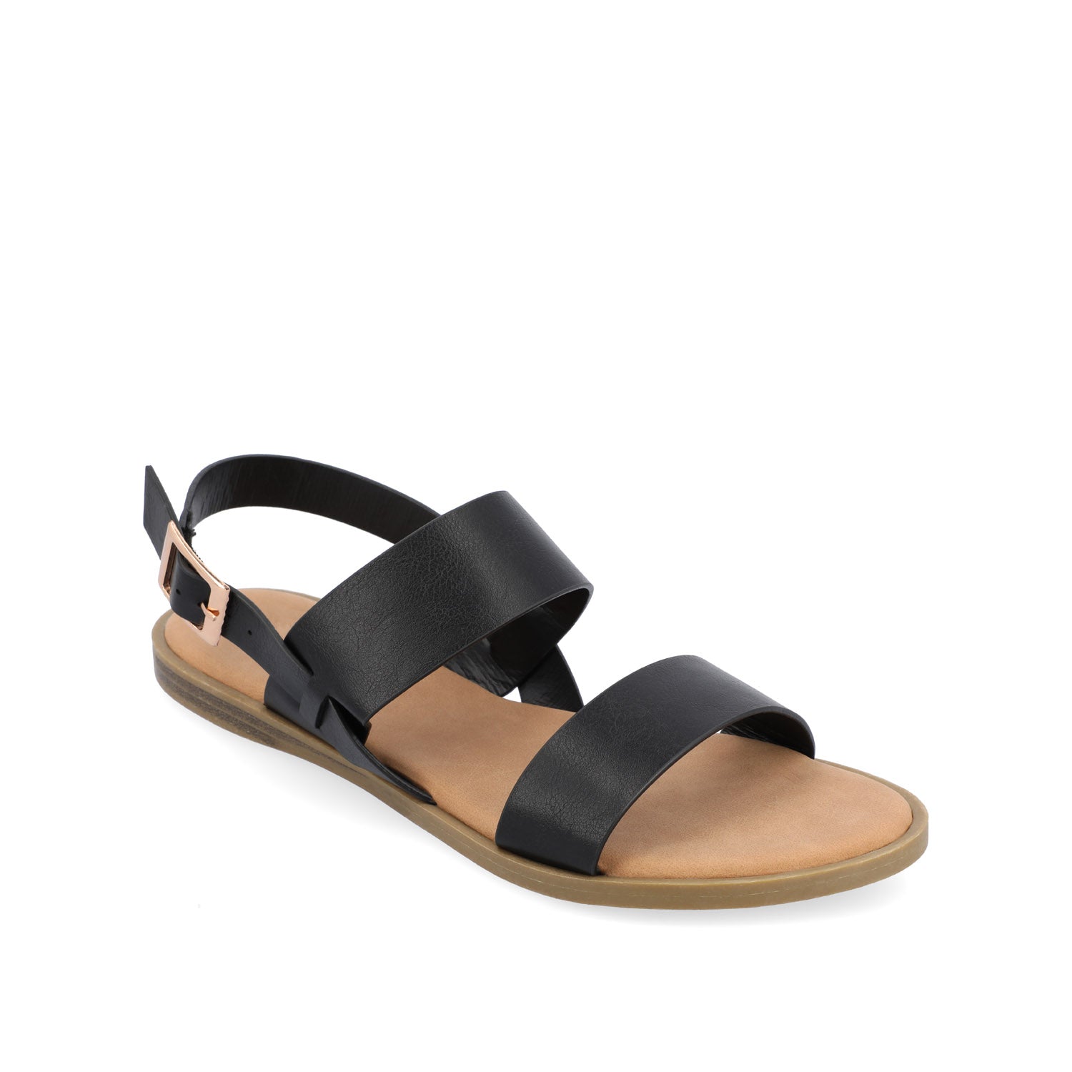 LAVINE SANDALS IN VEGAN LEATHER - Black