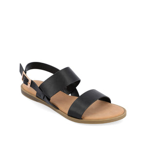 LAVINE SANDALS IN VEGAN LEATHER - Black