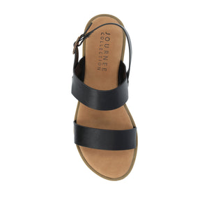 LAVINE MULTI STRAP SANDALS IN WIDE - Black