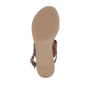 LAVINE STATEMENT MULTI STRAP SANDALS IN WIDE - Brown