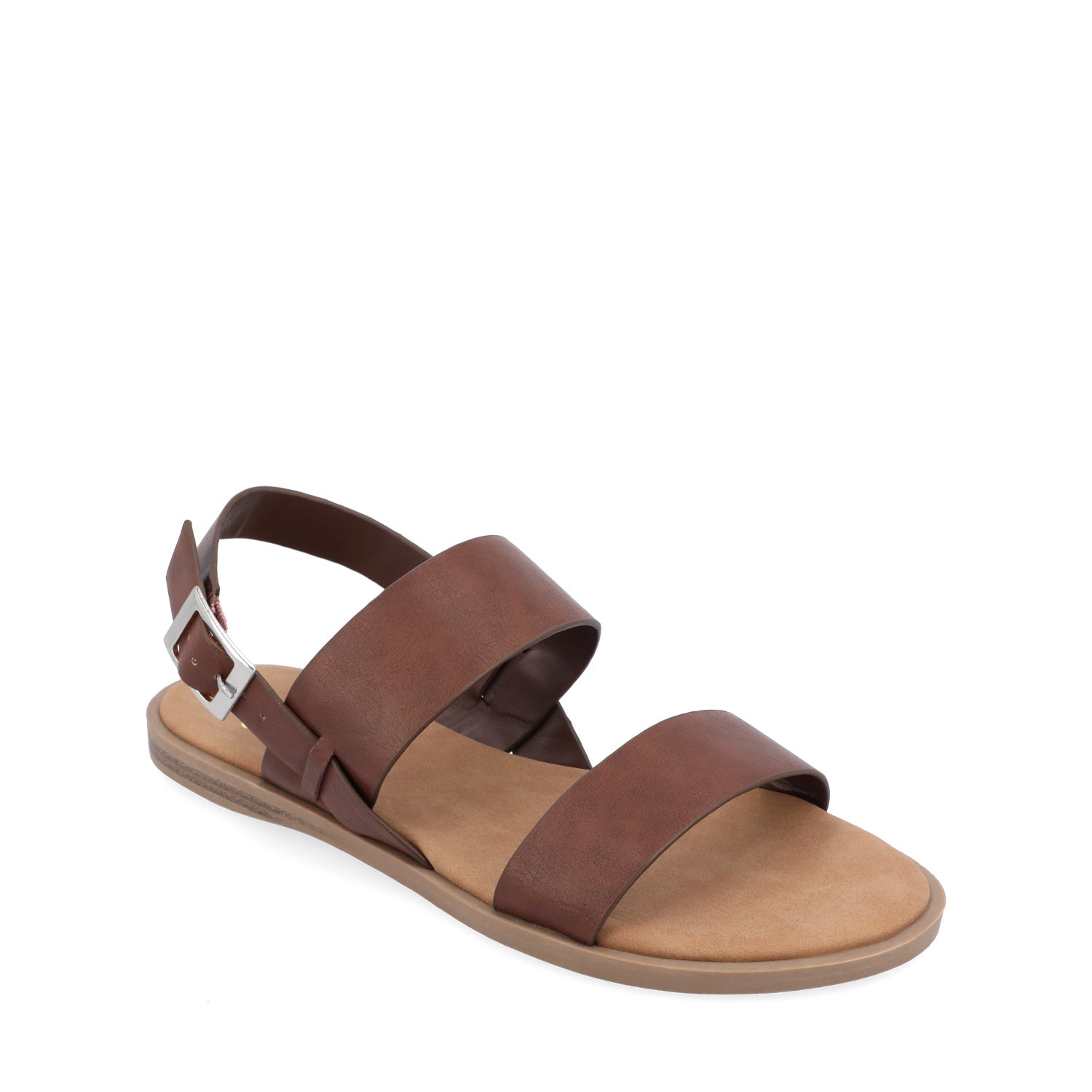 LAVINE STATEMENT MULTI STRAP SANDALS IN WIDE - Brown