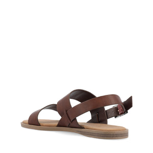 LAVINE STATEMENT MULTI STRAP SANDALS IN WIDE - Brown