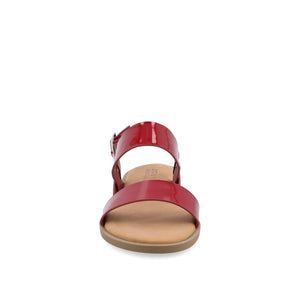 LAVINE STATEMENT MULTI STRAP SANDALS IN WIDE - Red