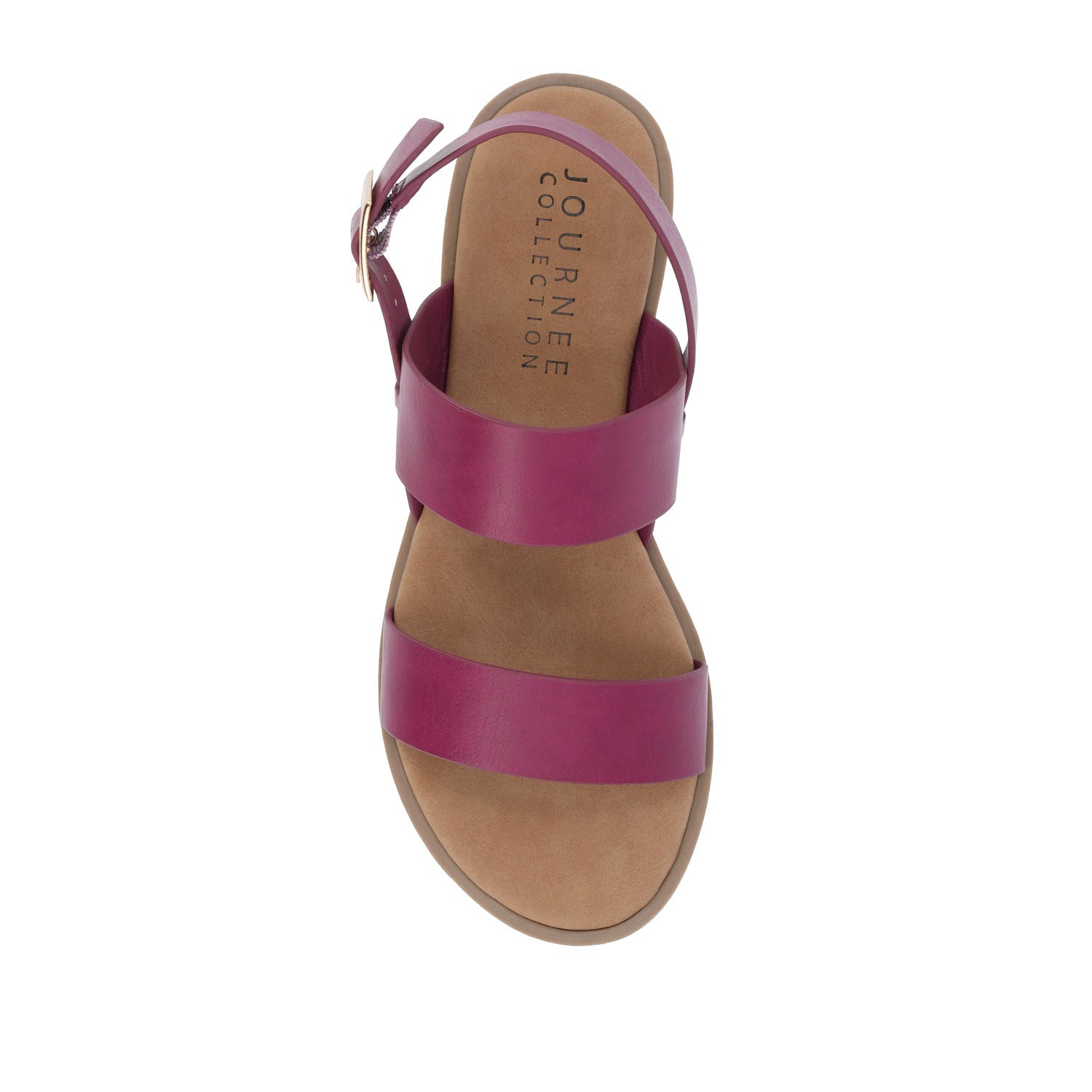 LAVINE STATEMENT MULTI STRAP SANDALS IN WIDE - Raspberry