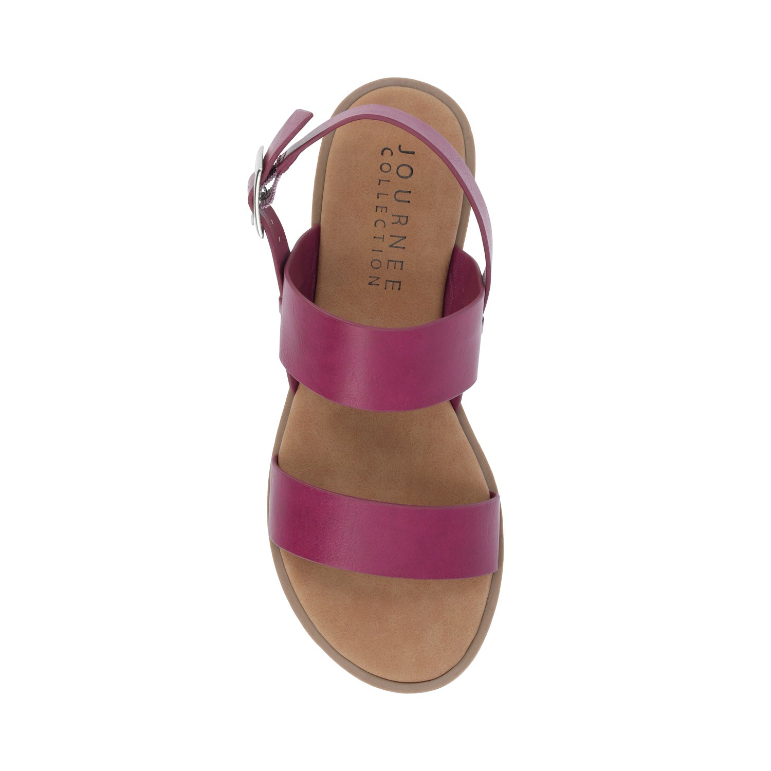 LAVINE STATEMENT MULTI STRAP SANDALS IN WIDE - Raspberry