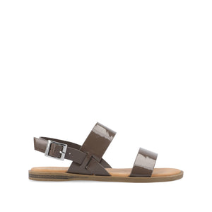 LAVINE STATEMENT MULTI STRAP SANDALS IN WIDE - Taupe