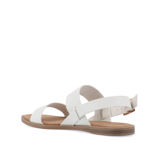 LAVINE FAUX LEATHER MULTI STRAP SANDALS IN WIDE