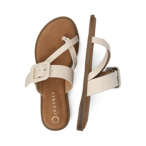 LAYRA FLAT SANDALS - Ivory