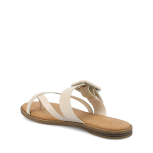 LAYRA FLAT SANDALS - Ivory