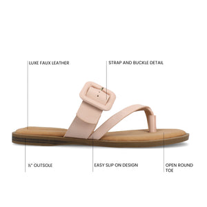 LAYRA FLAT SANDALS - Pink