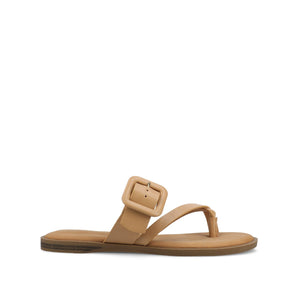 LAYRA FLAT SANDALS - Tan