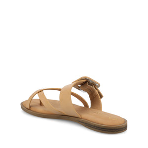 LAYRA FLAT SANDALS - Tan