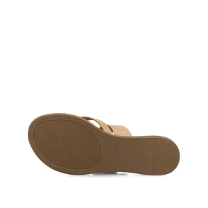 LAYRA FLAT SANDALS - Tan