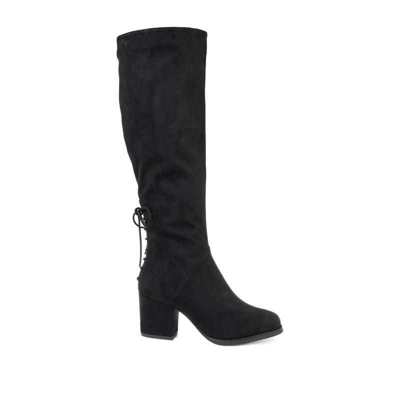 LEEDA KNEE-HIGH BOOTS IN FAUX SUEDE