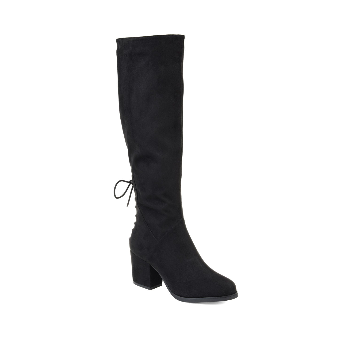LEEDA KNEE-HIGH BOOTS IN FAUX SUEDE