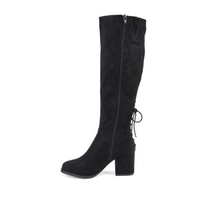 LEEDA KNEE-HIGH BOOTS IN X-WIDE CALF - Black