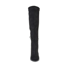 LEEDA KNEE-HIGH BOOTS IN FAUX SUEDE