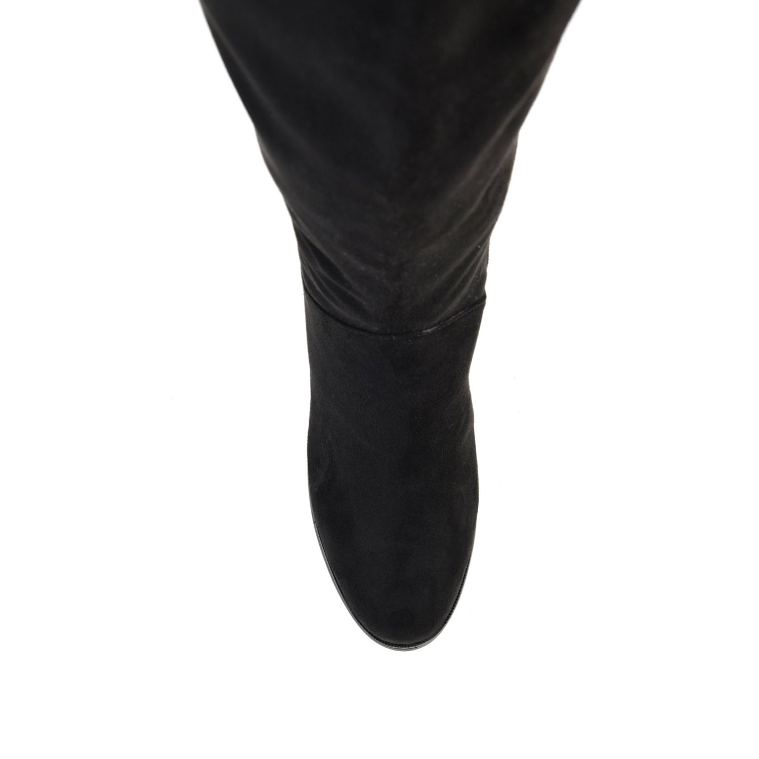 LEEDA KNEE-HIGH BOOTS IN FAUX SUEDE