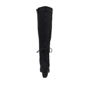 LEEDA KNEE-HIGH BOOTS IN FAUX SUEDE