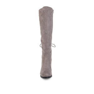LEEDA KNEE-HIGH BOOTS IN FAUX SUEDE