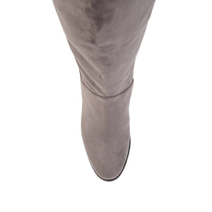 LEEDA KNEE-HIGH BOOTS IN FAUX SUEDE