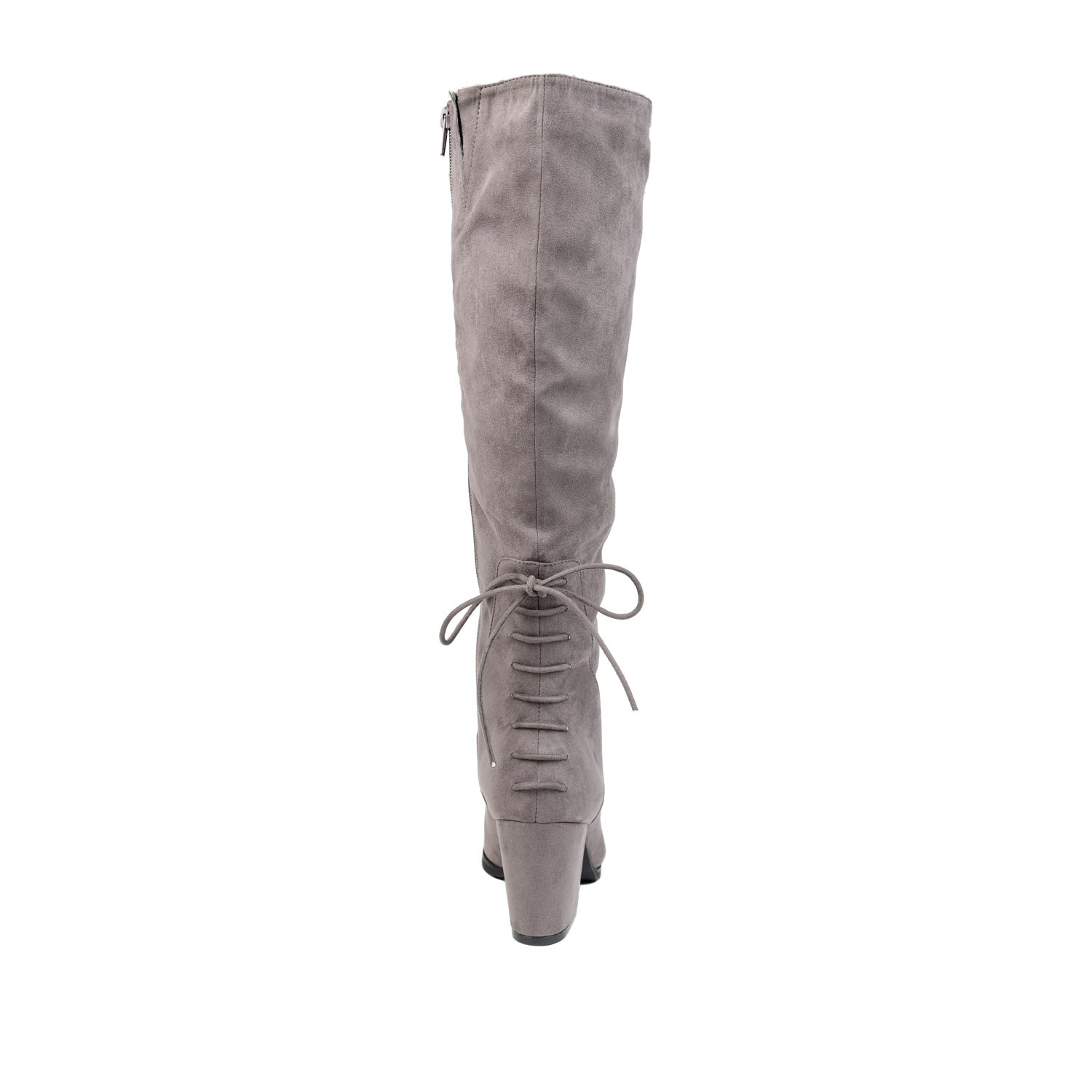 LEEDA KNEE-HIGH BOOTS IN FAUX SUEDE