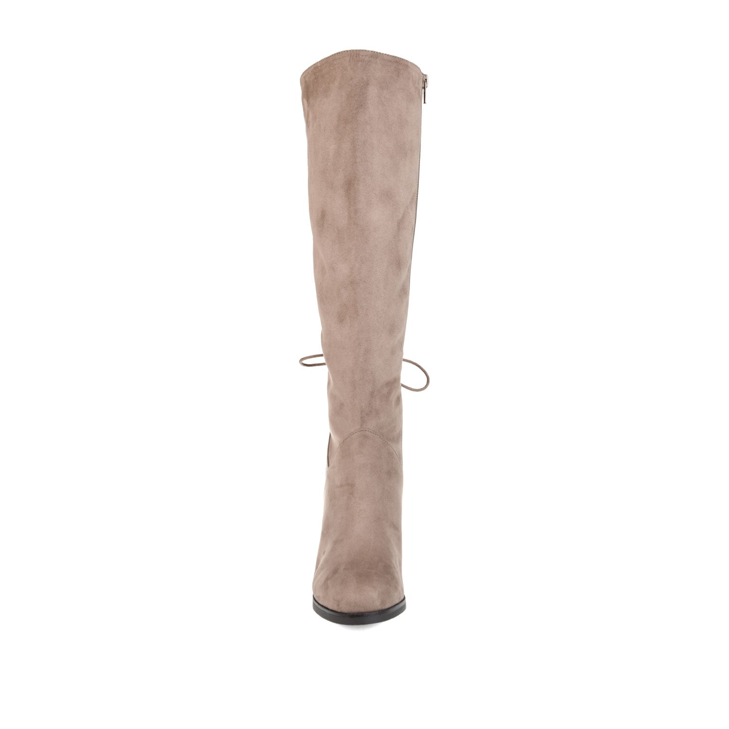 LEEDA KNEE-HIGH BOOTS IN FAUX SUEDE