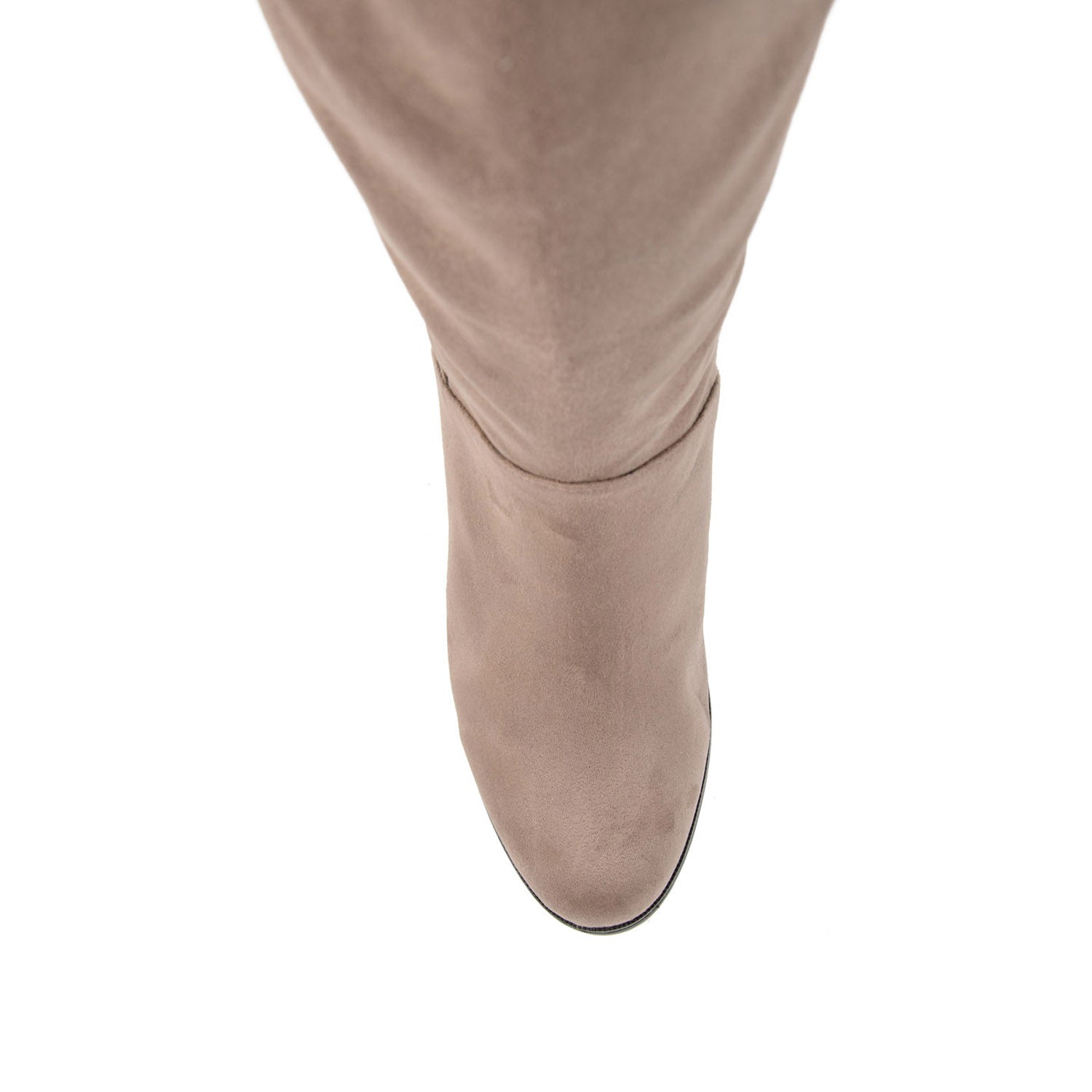 LEEDA KNEE-HIGH BOOTS IN FAUX SUEDE
