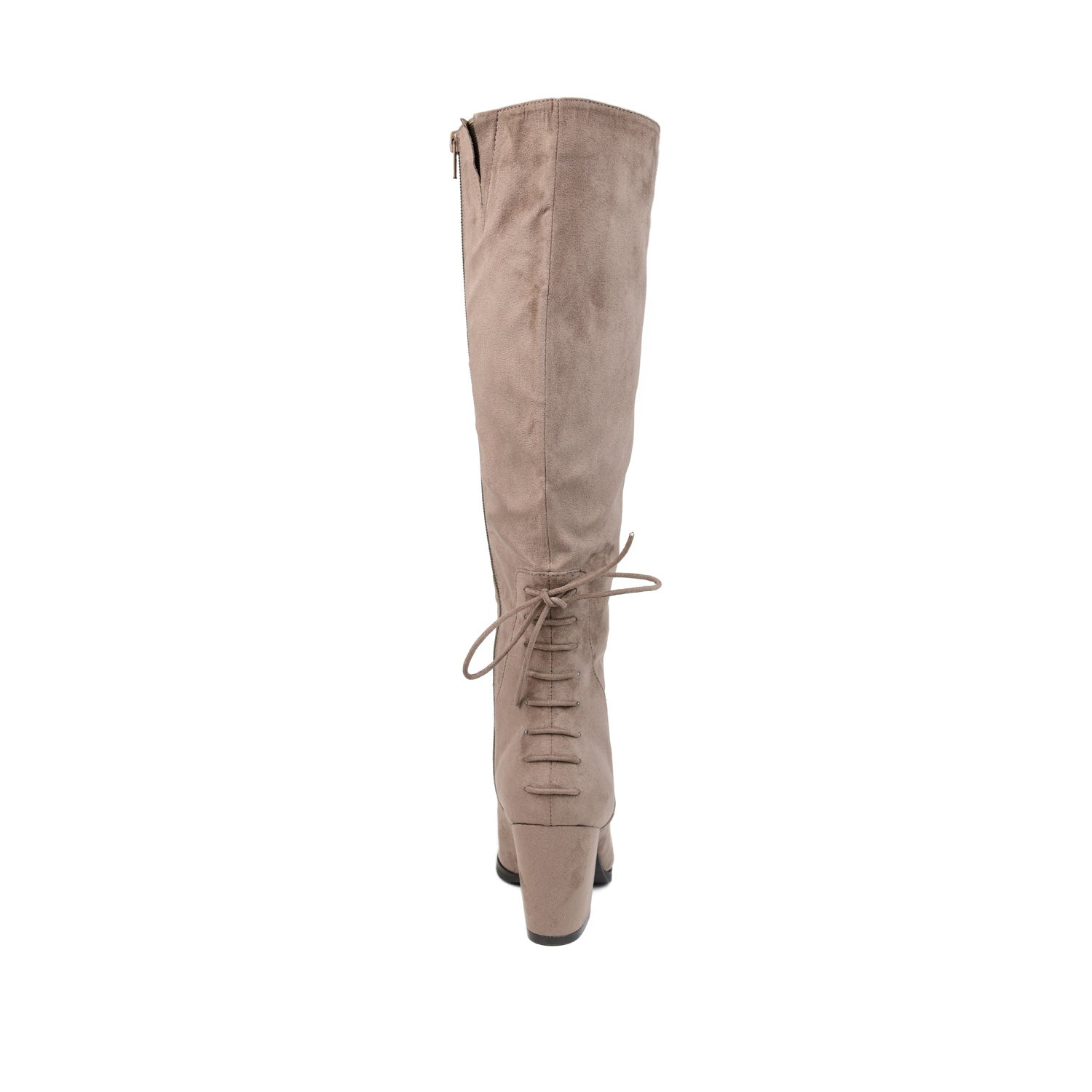 LEEDA KNEE-HIGH BOOTS IN FAUX SUEDE