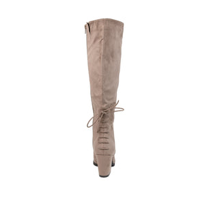LEEDA KNEE-HIGH BOOTS IN FAUX SUEDE
