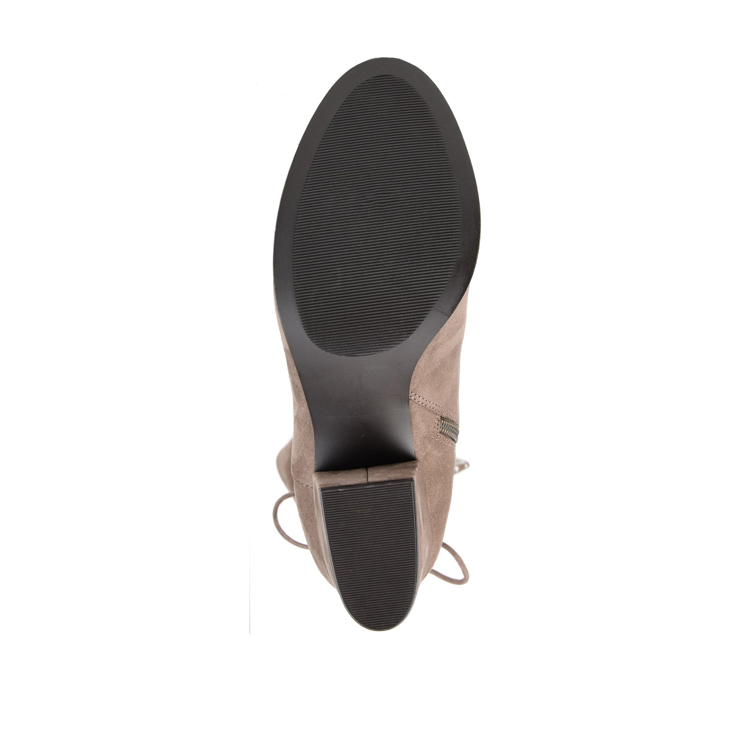 LEEDA KNEE-HIGH BOOTS IN FAUX SUEDE - Taupe