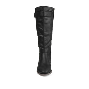 LELANNI KNEE-HIGH BOOTS IN FAUX LEATHER