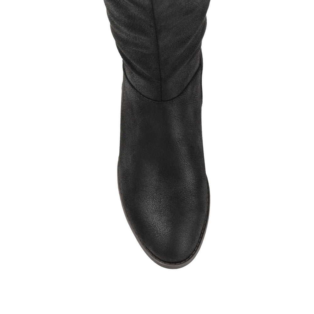 LELANNI KNEE-HIGH BOOTS IN FAUX LEATHER