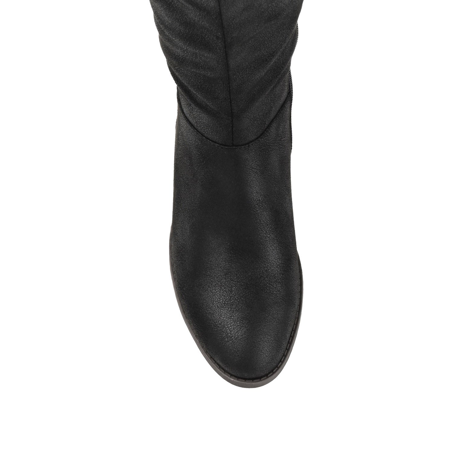 LELANNI KNEE-HIGH BOOTS IN WIDE CALF - Black PU