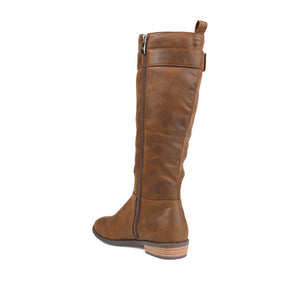 LELANNI KNEE-HIGH BOOTS IN X-WIDE CALF - Brown PU