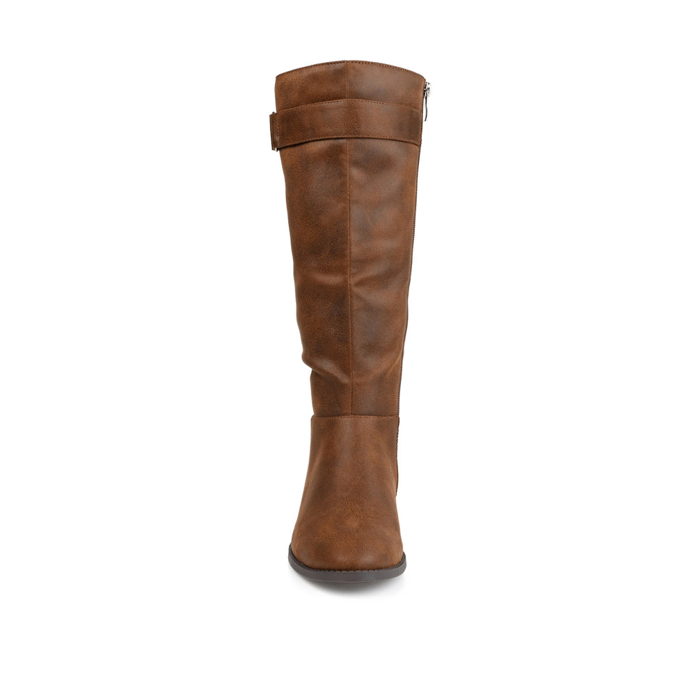 LELANNI KNEE-HIGH BOOTS IN FAUX LEATHER